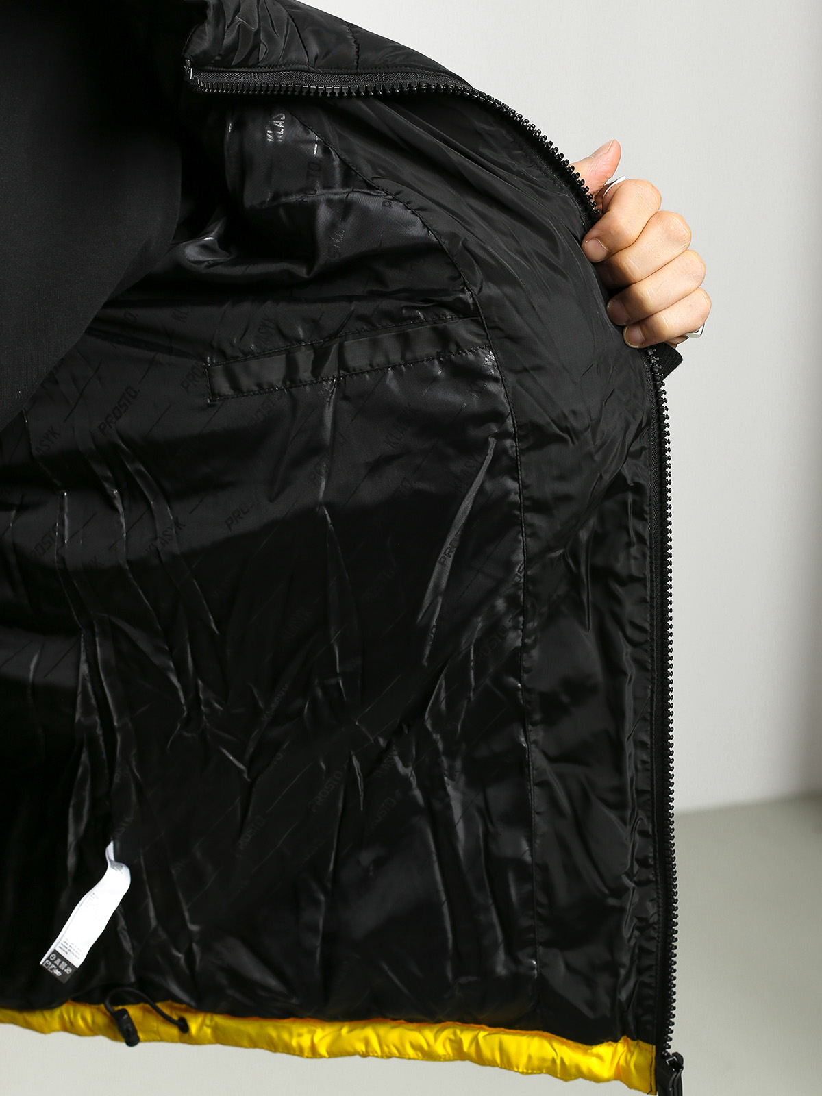 Kurtka Prosto Winter Adament (black/yellow)