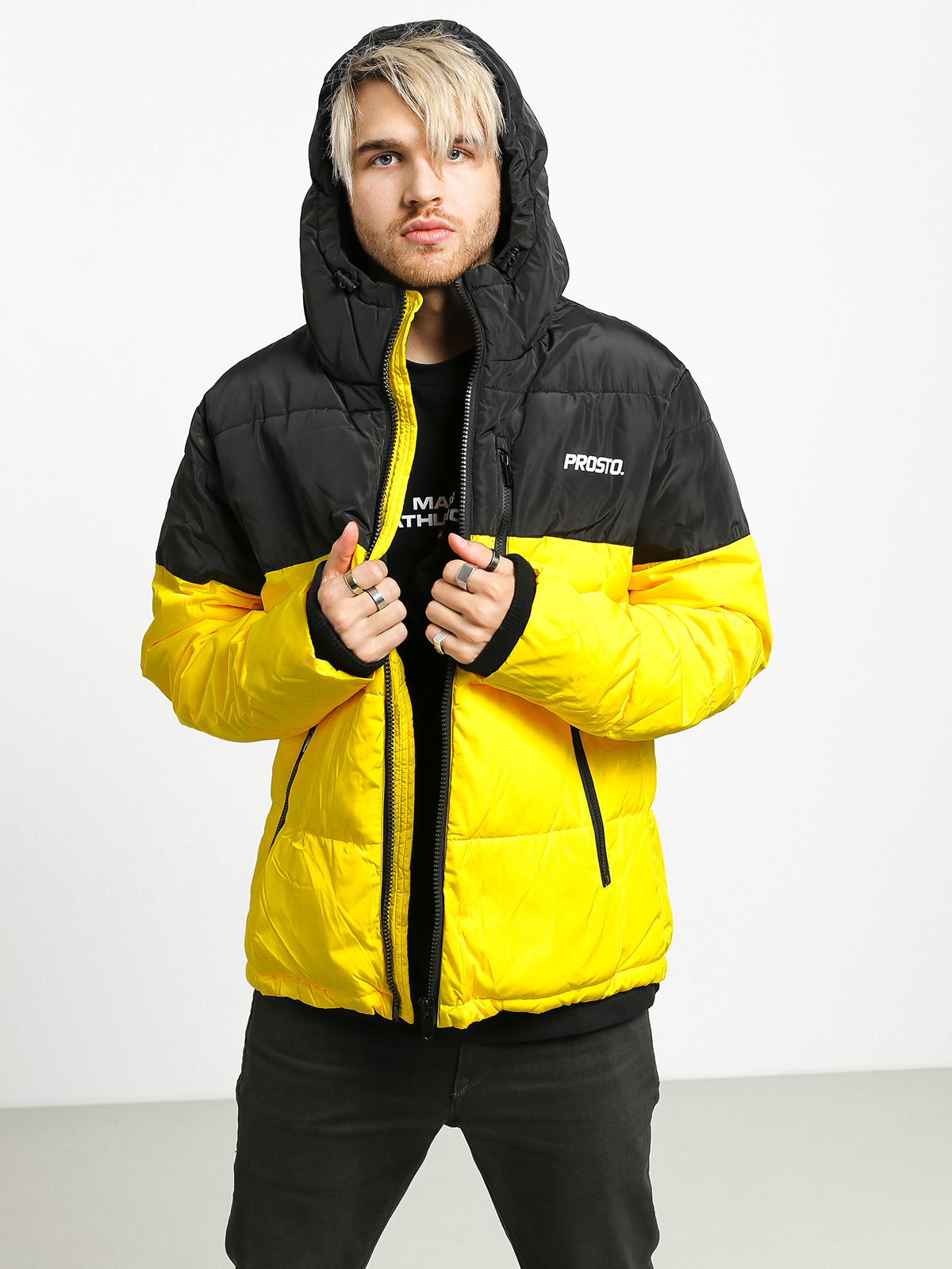Kurtka Prosto Winter Adament (black/yellow)