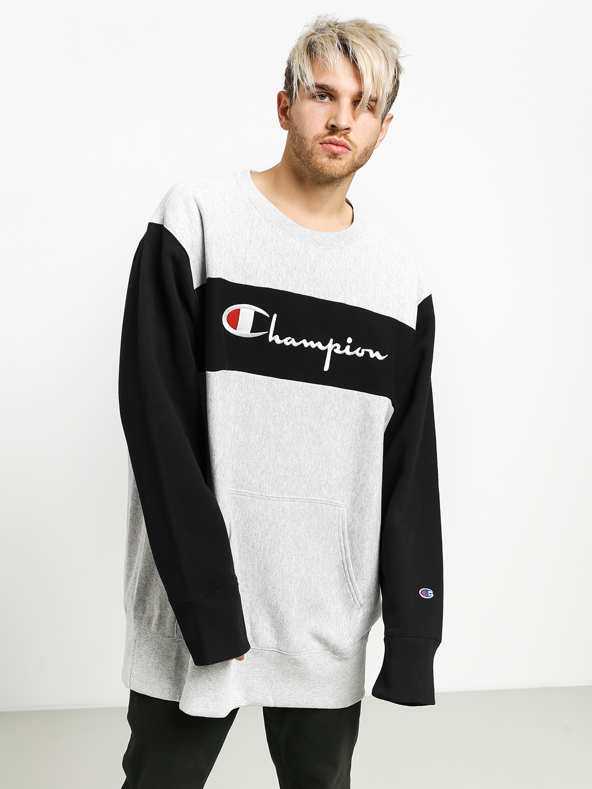 Bluza Champion Premium Crewneck OS (loxgm/nbk)