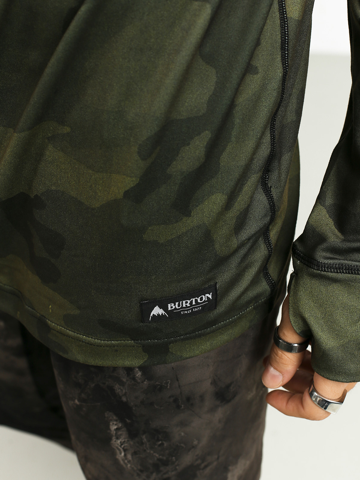 Męski Longsleeve aktywny Burton Midweight Crew (worn camo)