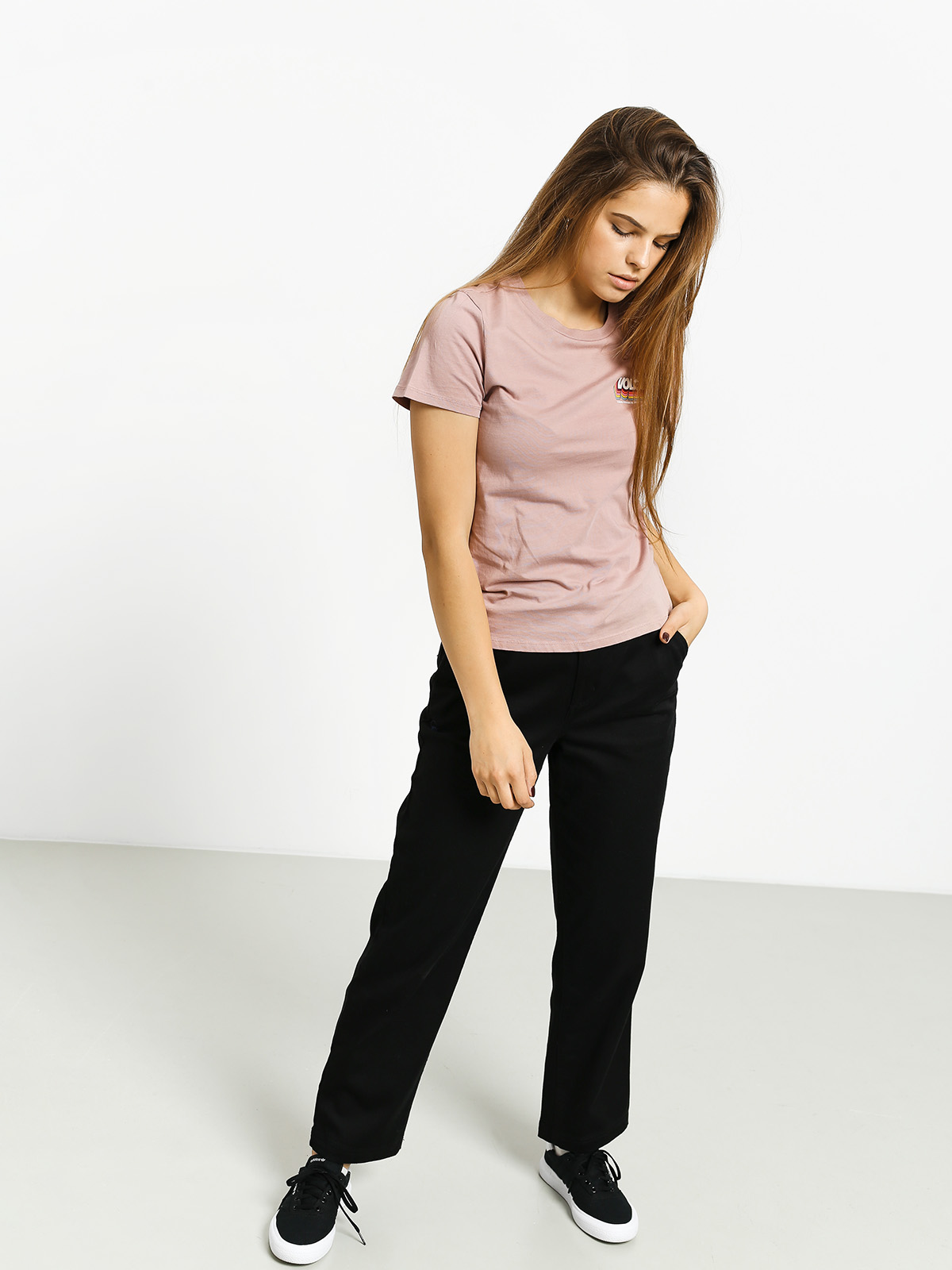 T-shirt Volcom Stoked On Stone Wmn (faded mauve)