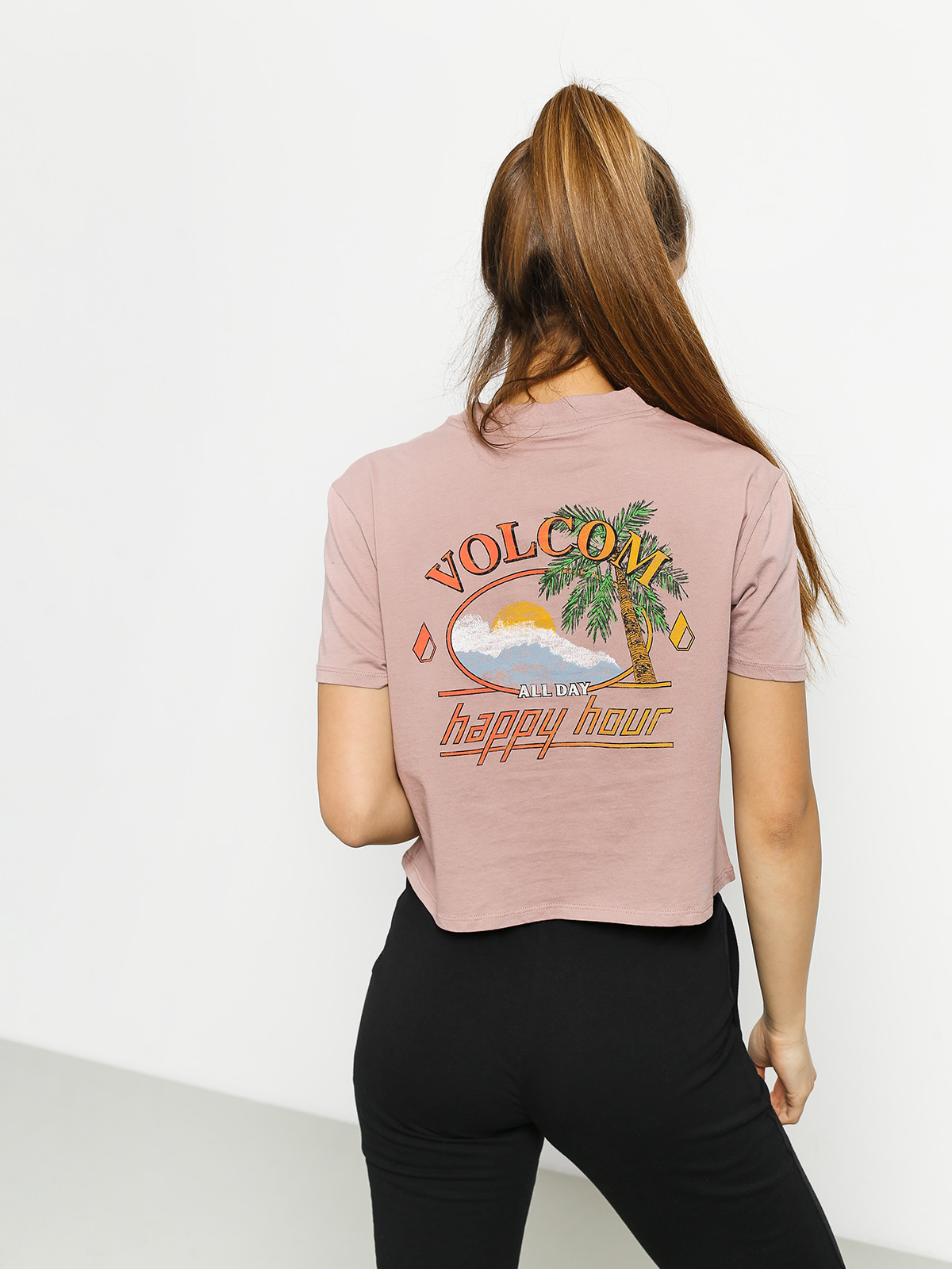 T-shirt Volcom Made From Stoke Wmn (faded mauve)