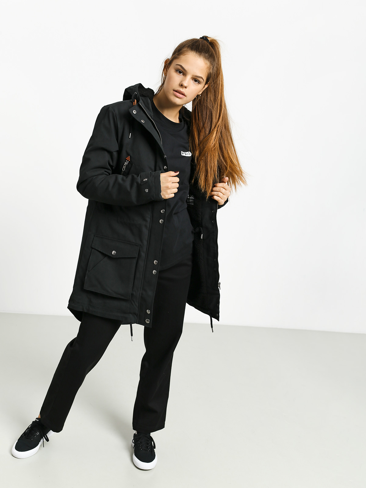 Kurtka Volcom Walk On By 5K Parka Wmn (black)
