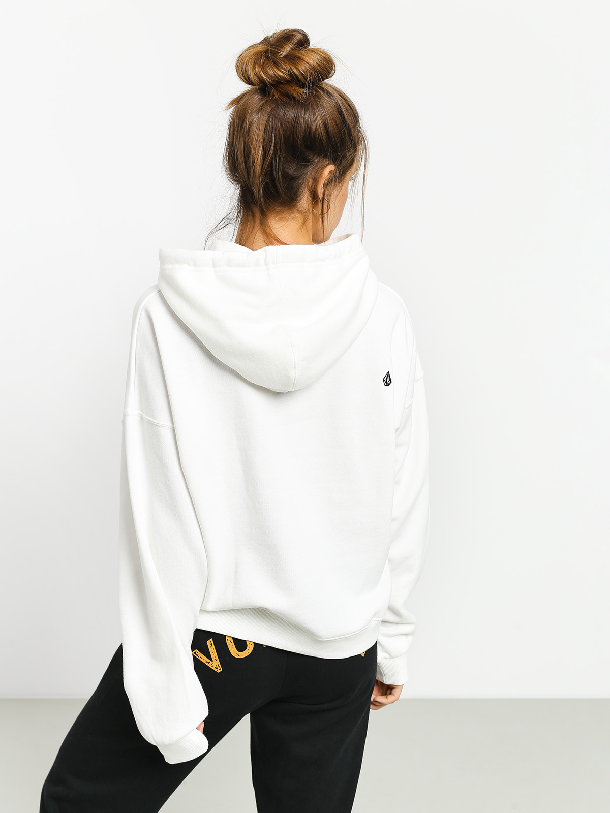 Bluza z kapturem Volcom Knew Wave HD Wmn (star white)