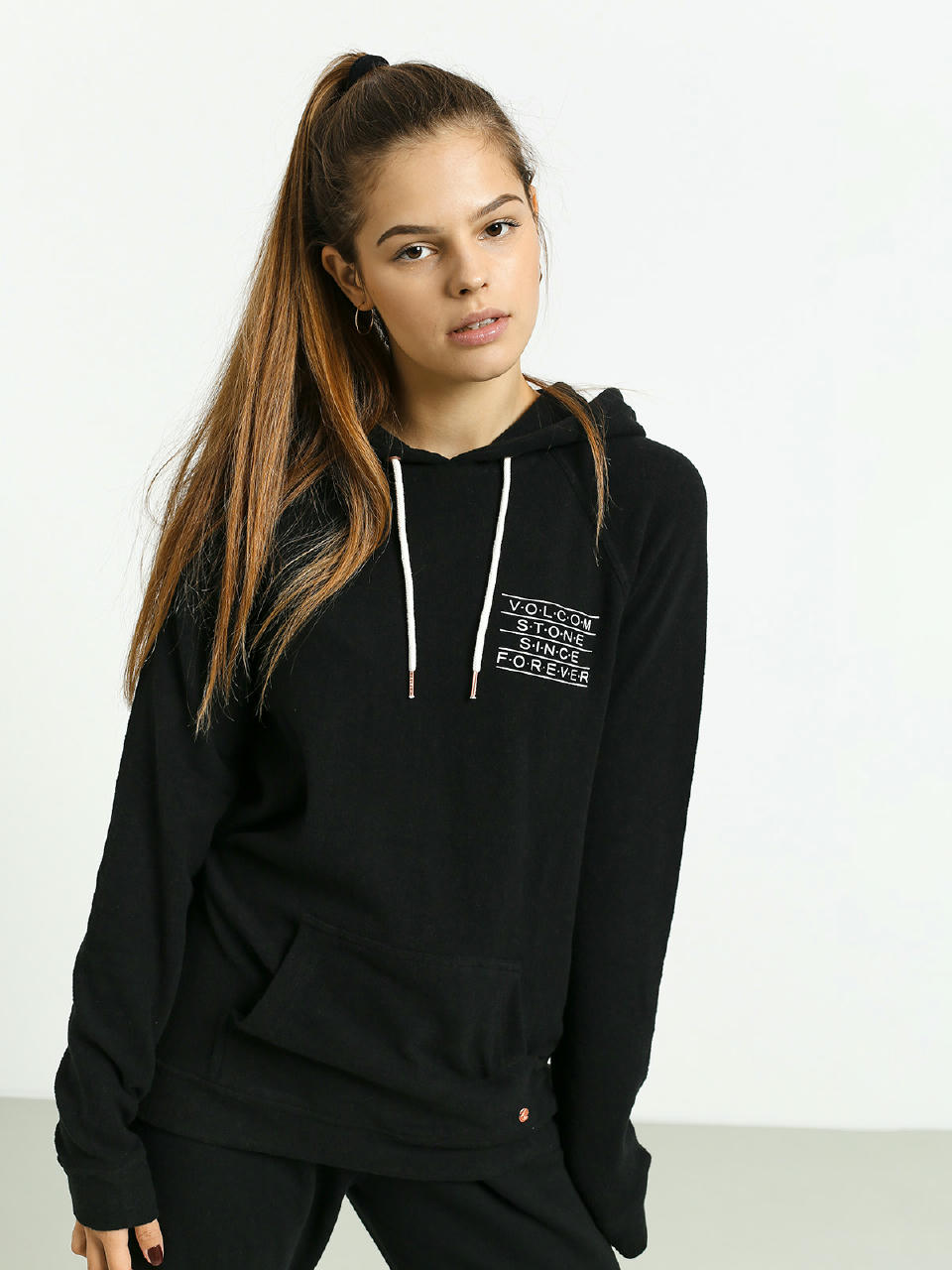 Bluza z kapturem Volcom Lil HD Wmn (black)