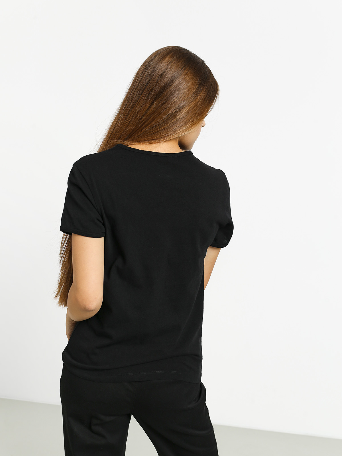 T-shirt Volcom Keep Goin Ringer Wmn (black)