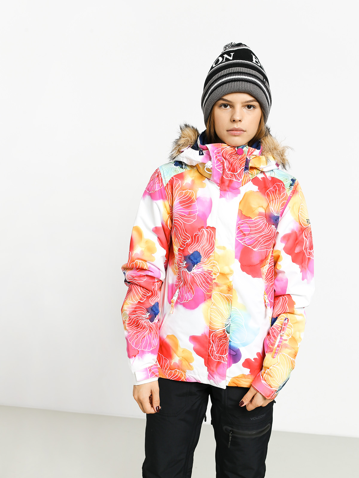 Damska Kurtka snowboardowa Roxy Jet Ski (aquarel flowers)