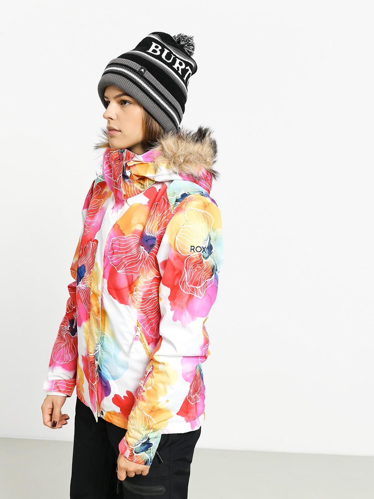 Damska Kurtka snowboardowa Roxy Jet Ski (aquarel flowers)