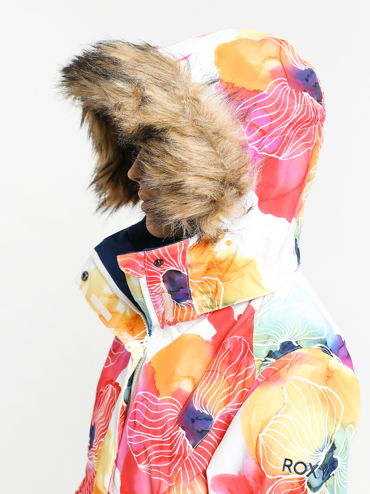 Damska Kurtka snowboardowa Roxy Jet Ski (aquarel flowers)
