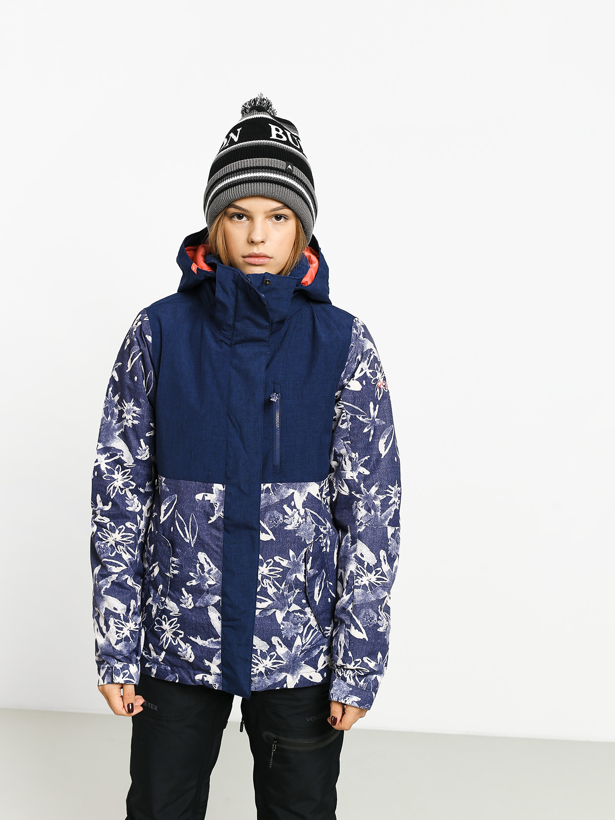 Damska Kurtka snowboardowa Roxy Jetty Block (bleached flowers)