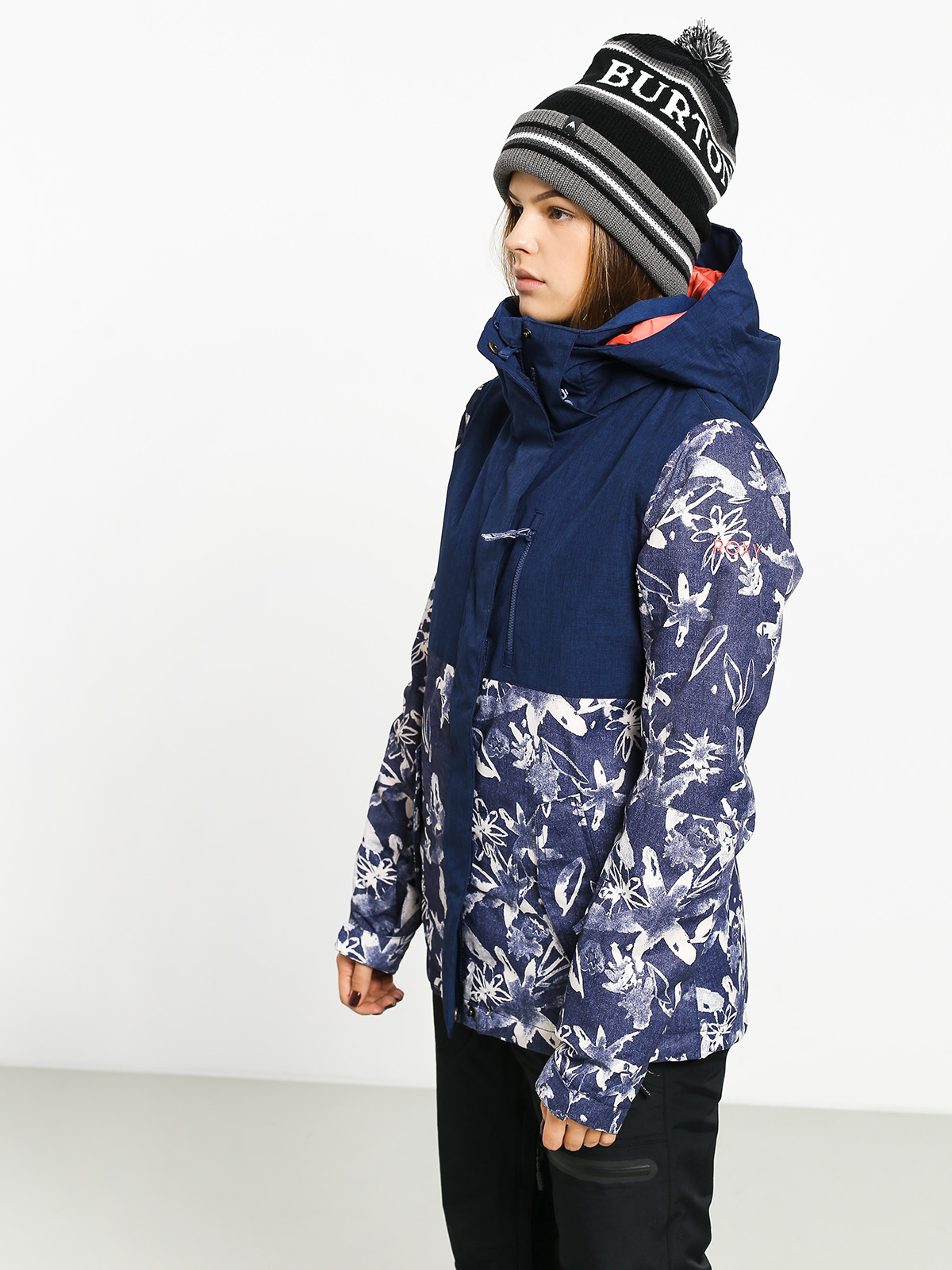 Damska Kurtka snowboardowa Roxy Jetty Block (bleached flowers)