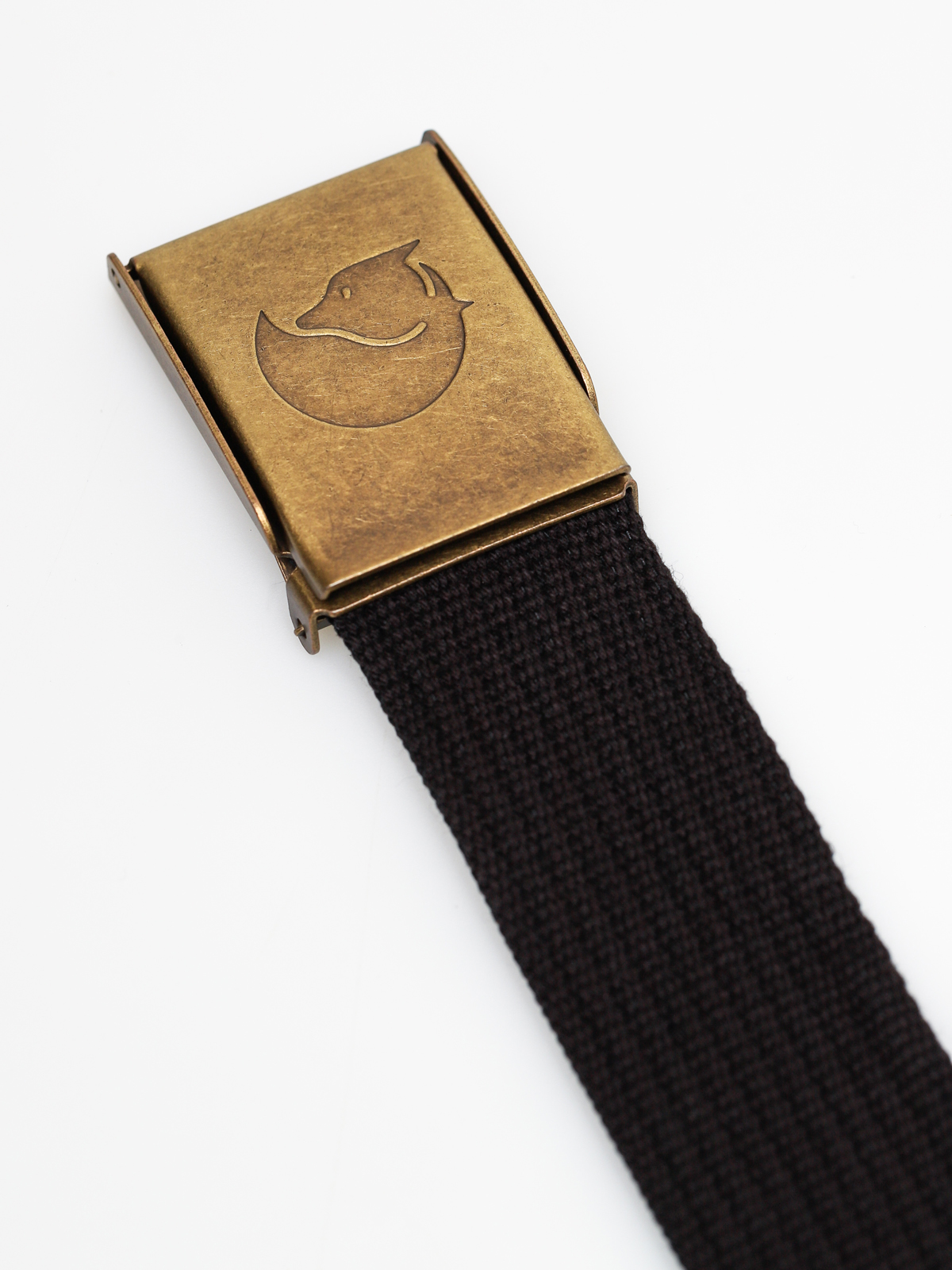Pasek Fjallraven Canvas Brass Belt (black)