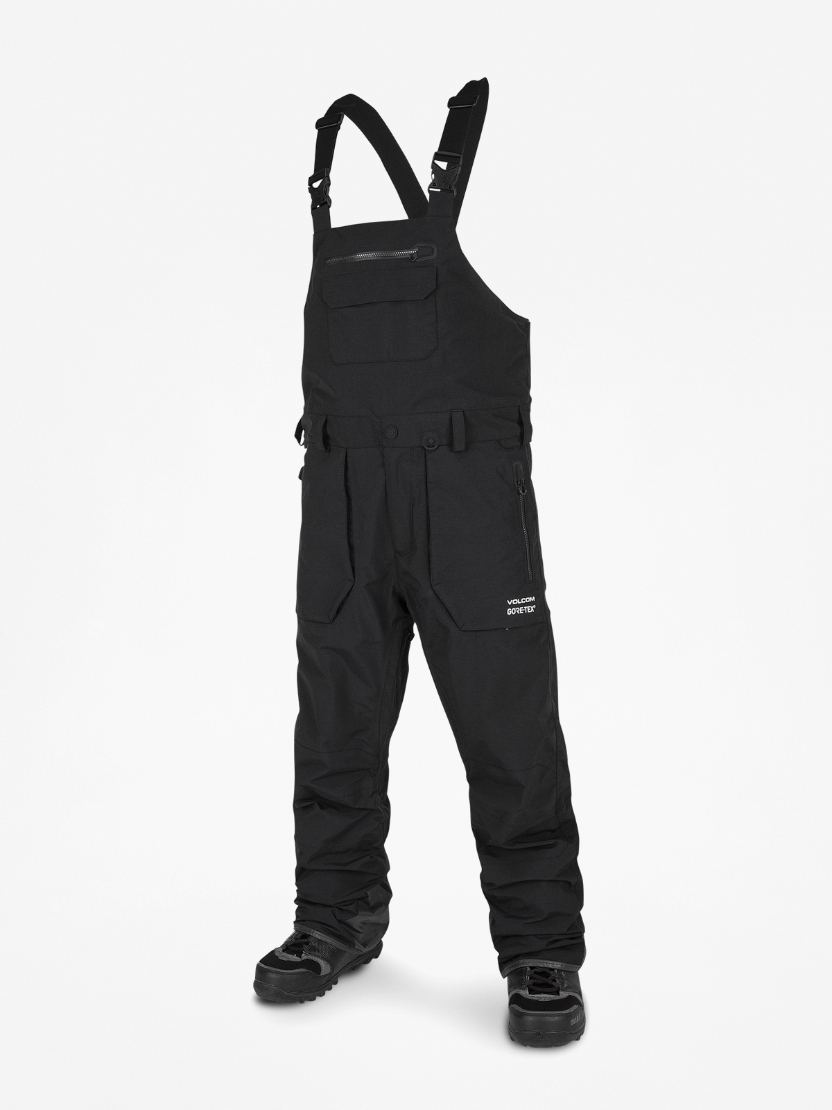 Męskie Spodnie snowboardowe Volcom Rain Gore Bib Overall (blk)