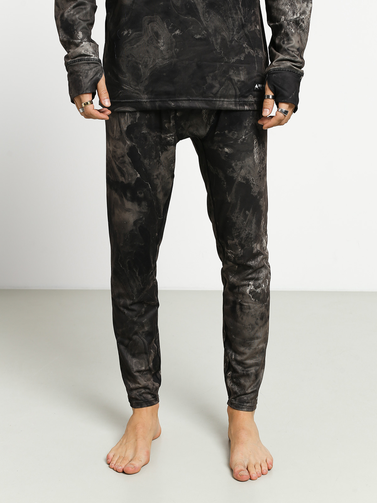 Męskie Kalesony aktywne Burton Midweight Pant (marble galaxy print)