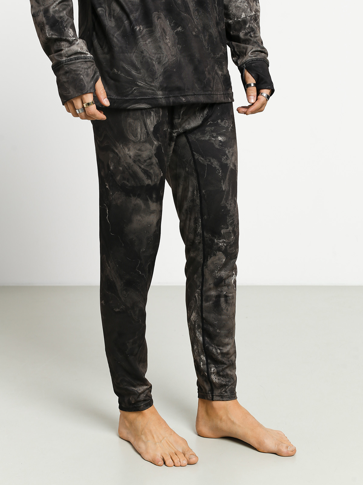 Męskie Kalesony aktywne Burton Midweight Pant (marble galaxy print)
