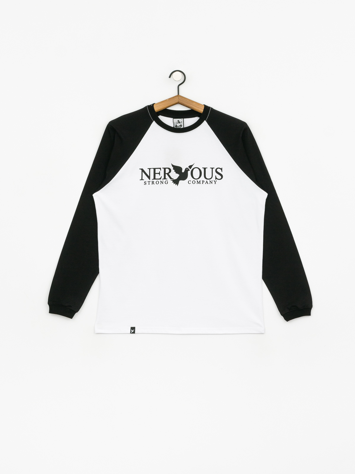 Longsleeve Nervous Classic (white/black)