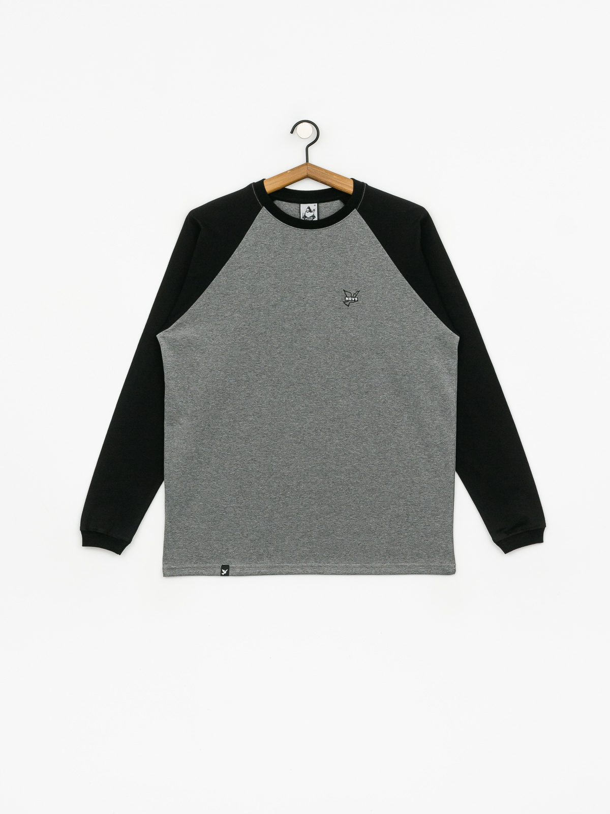 Longsleeve Nervous Icon (black/grey)