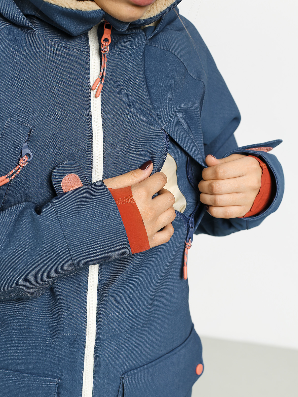 Damska Kurtka snowboardowa Burton Prws Str Dnjk (light denim)