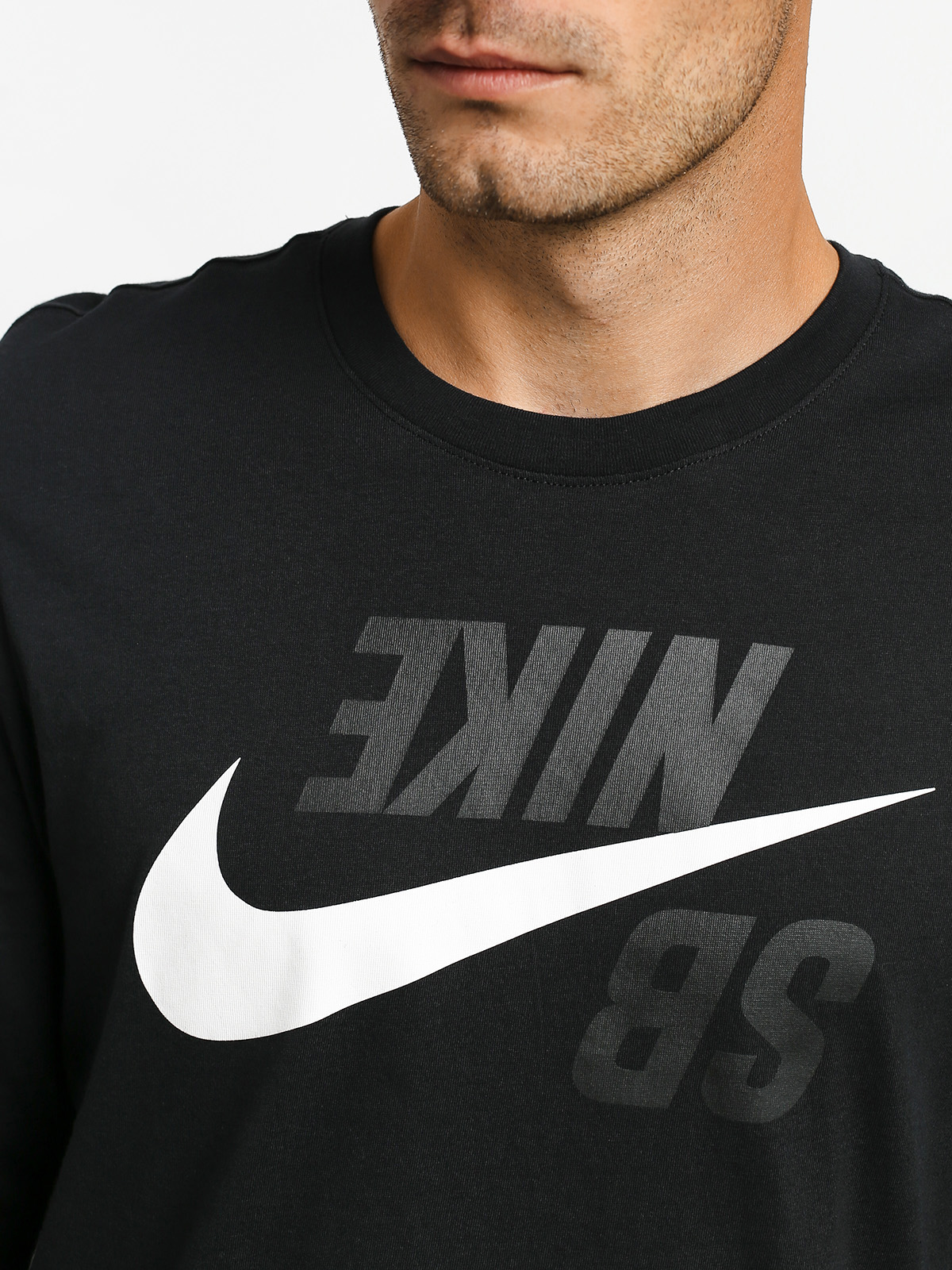 Longsleeve Nike SB Backwards Fs (black/phantom)