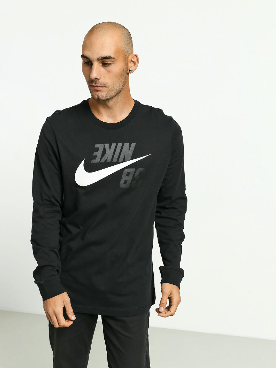 Longsleeve Nike SB Backwards Fs (black/phantom)