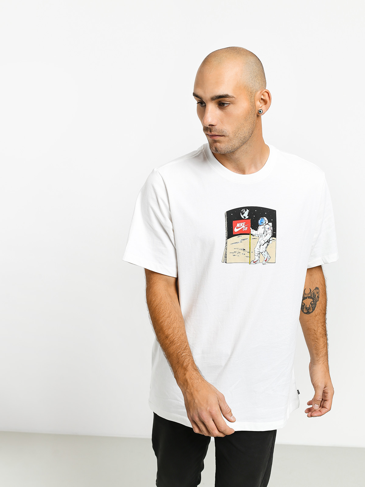 T-shirt Nike SB Fake Landing Fs (white/multi color)