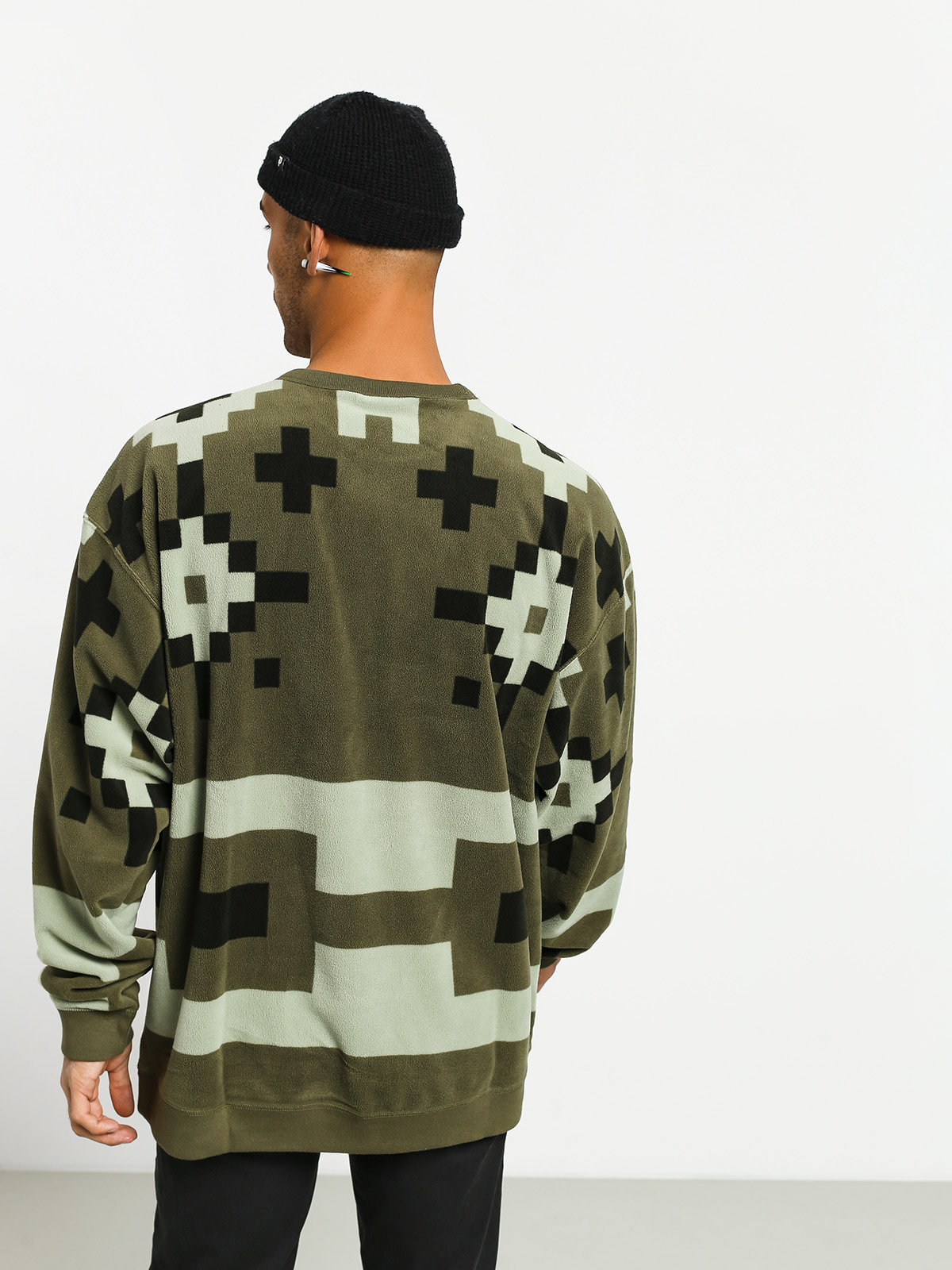 Bluza Nike SB Icon Crew Nomad (medium olive/medium olive/medium olive)