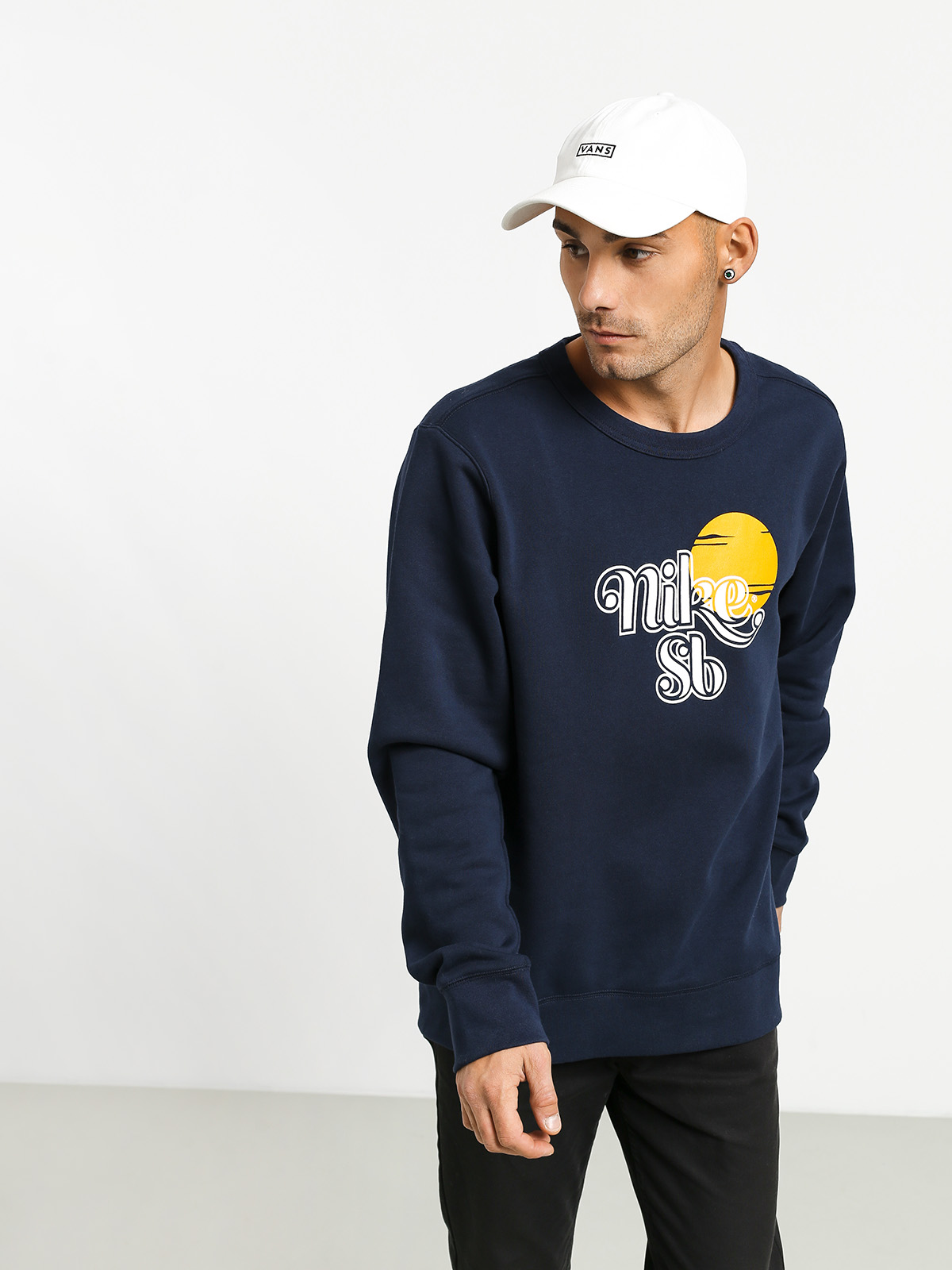 Bluza Nike SB Icon Crew Sunrise (obsidian/sail)