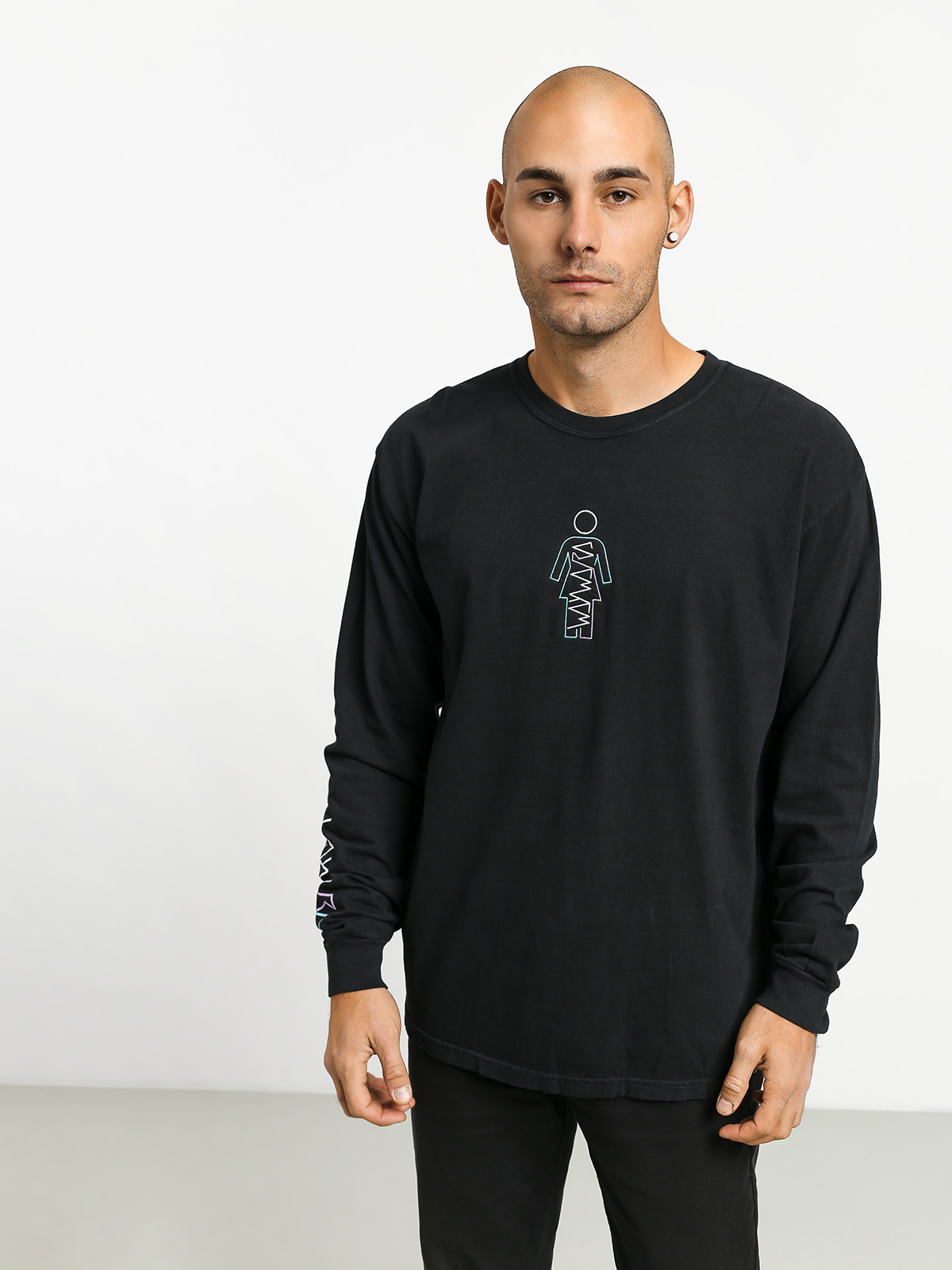 Longsleeve Girl Skateboard Wayward (black)