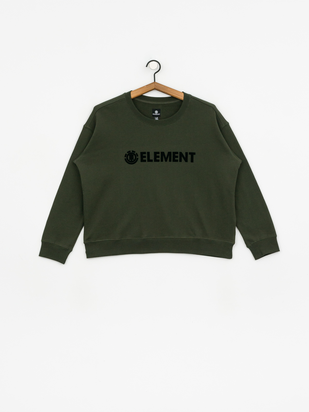 Bluza Element Logo Crew Wmn (olive drab)