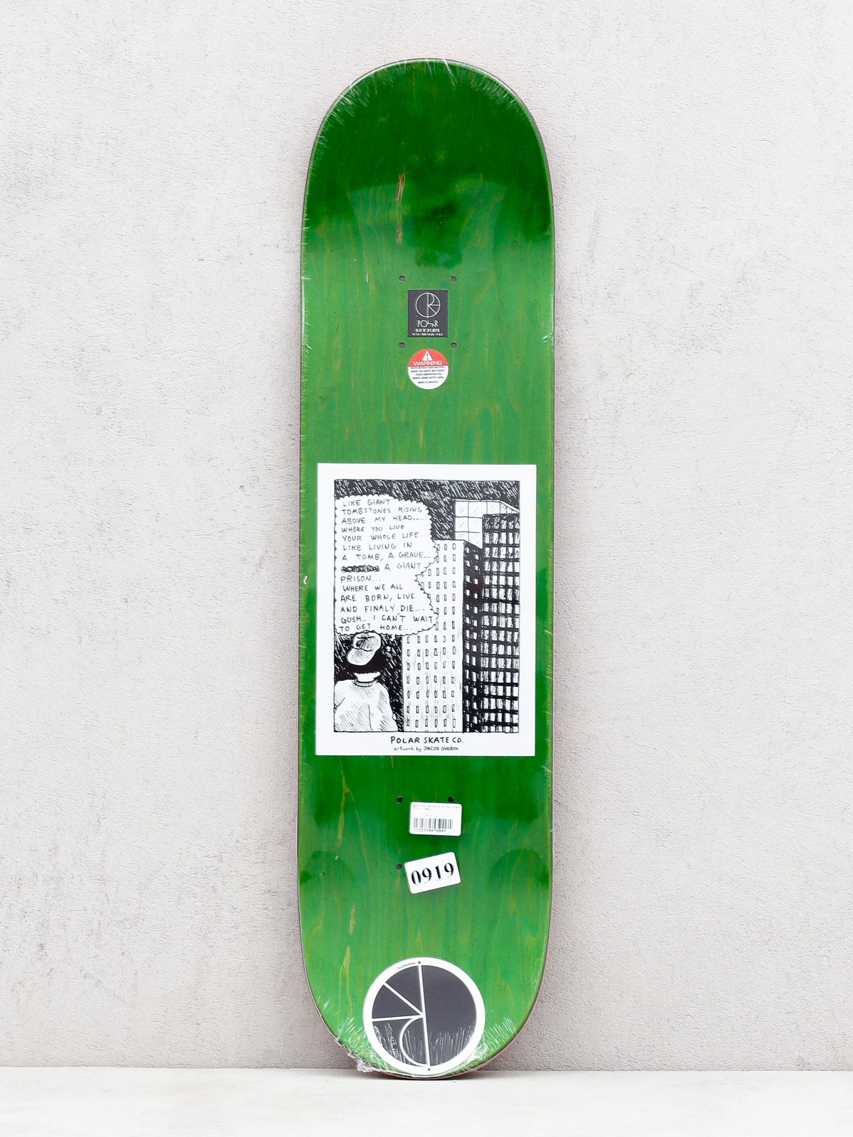 Deck Polar Skate Spilled Milk (red)