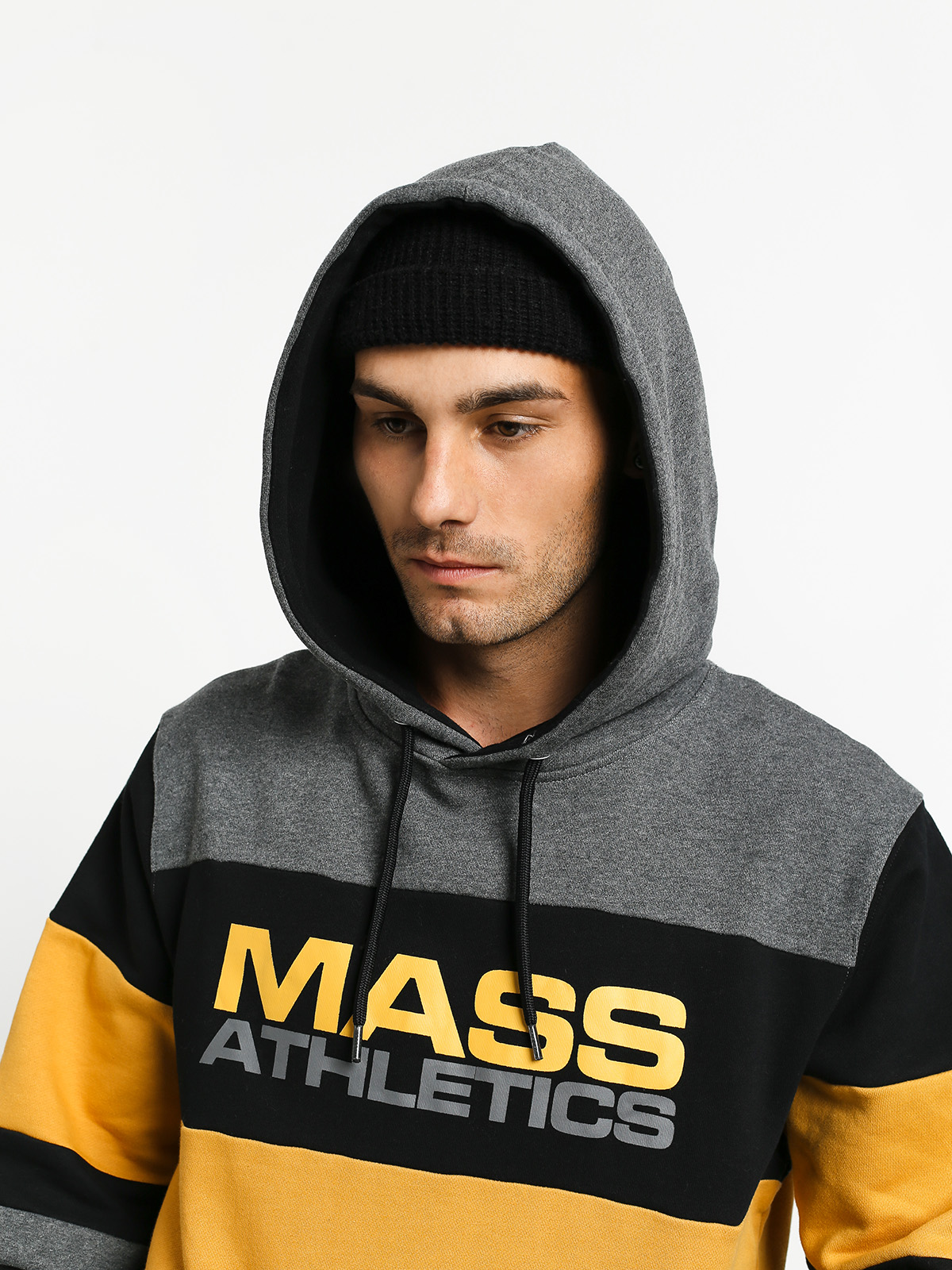 Bluza z kapturem MassDnm Slapshot HD (dark heather grey)
