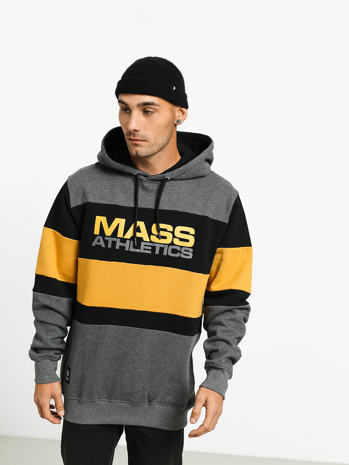 Bluza z kapturem MassDnm Slapshot HD (dark heather grey)