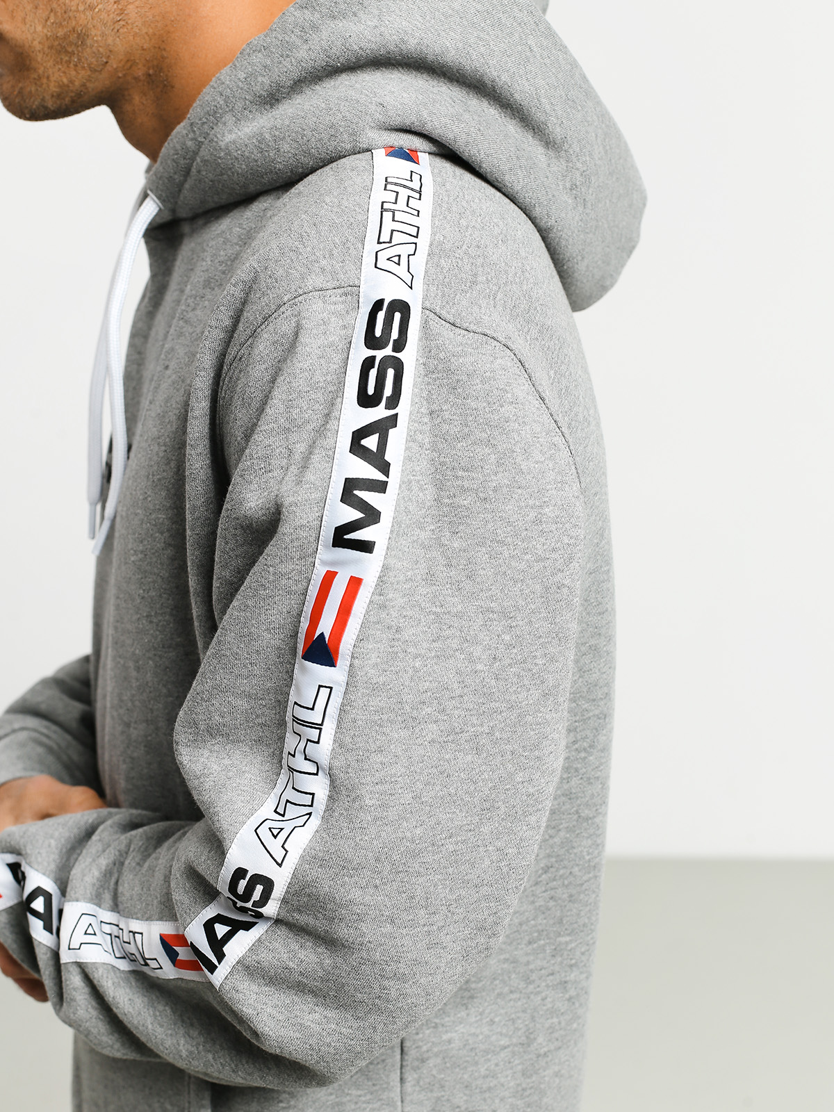 Bluza z kapturem MassDnm Track HD (light heather grey)