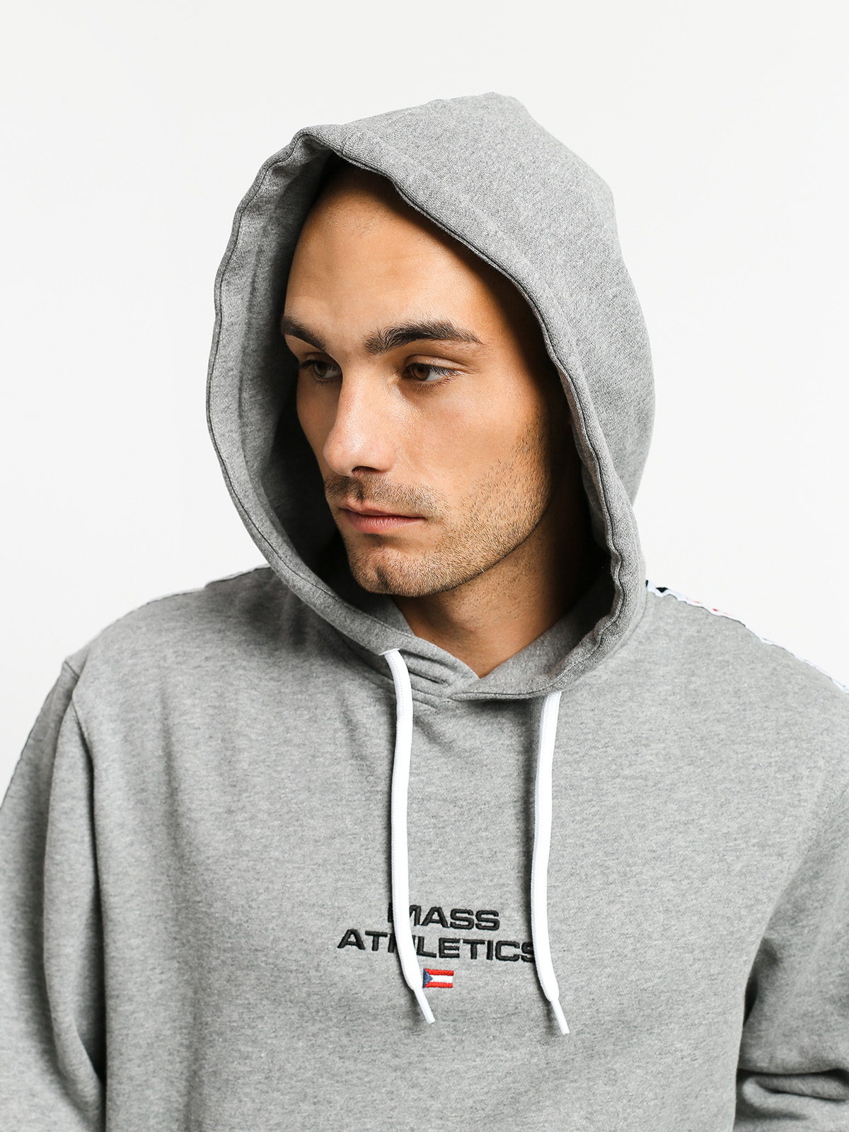 Bluza z kapturem MassDnm Track HD (light heather grey)