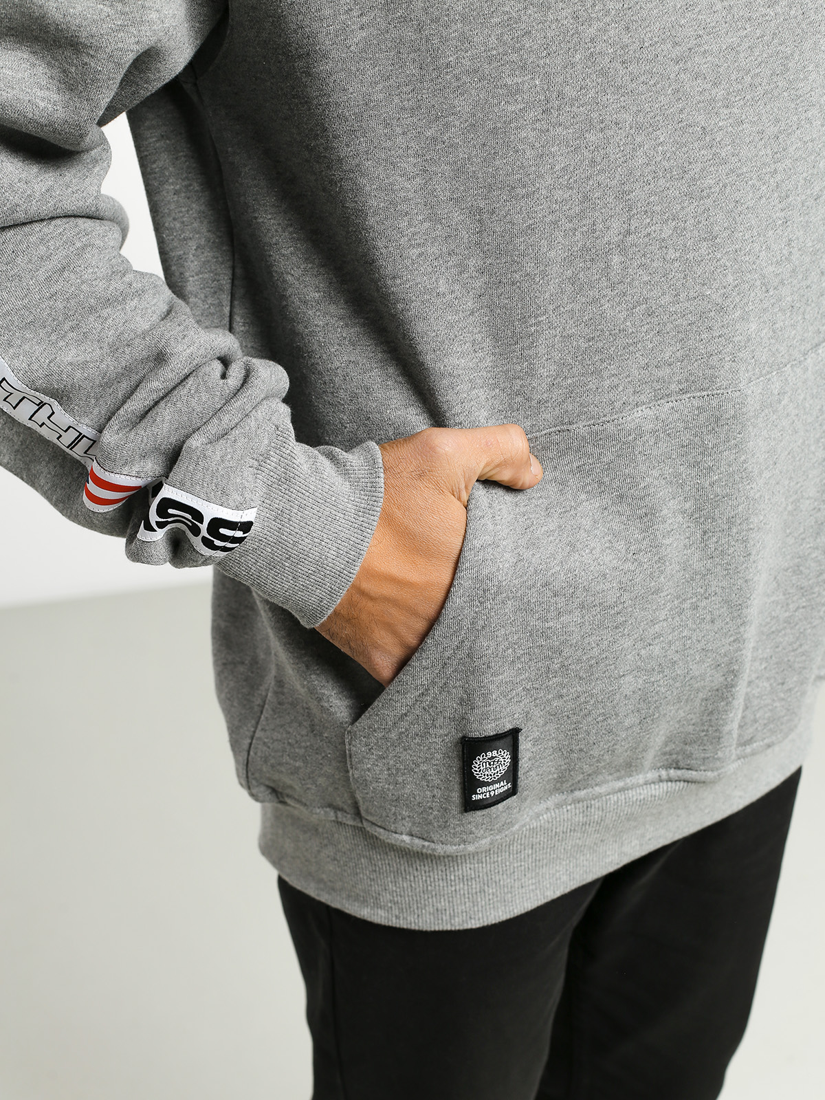 Bluza z kapturem MassDnm Track HD (light heather grey)