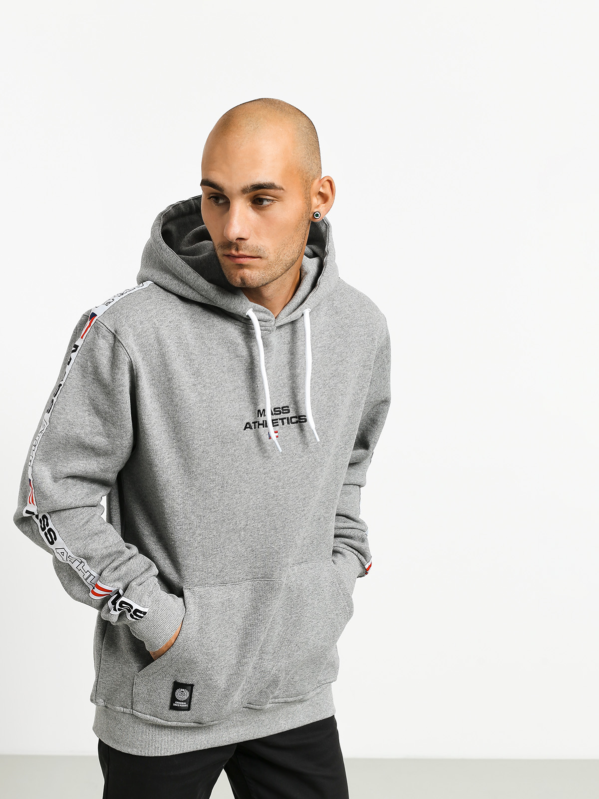 Bluza z kapturem MassDnm Track HD (light heather grey)