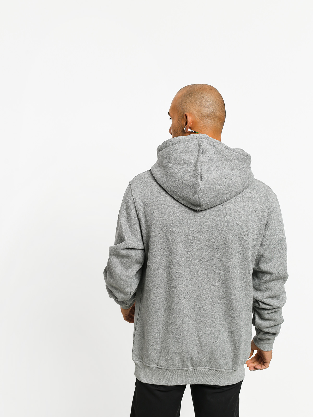 Bluza z kapturem MassDnm Big Box Medium Logo HD (light heather grey)