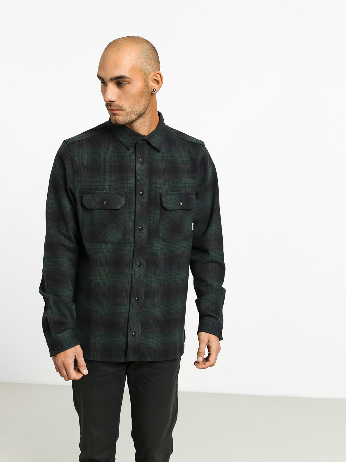 Koszula Element Wentworth Shadow Ls (olive drab)
