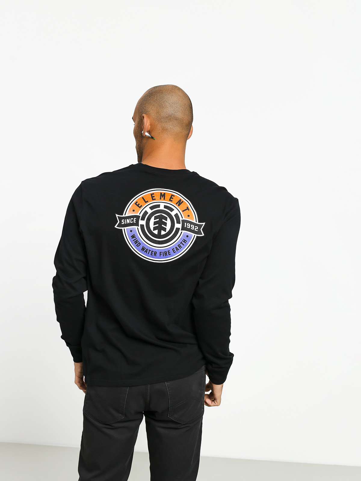 Longsleeve Element Medallian (flint black)