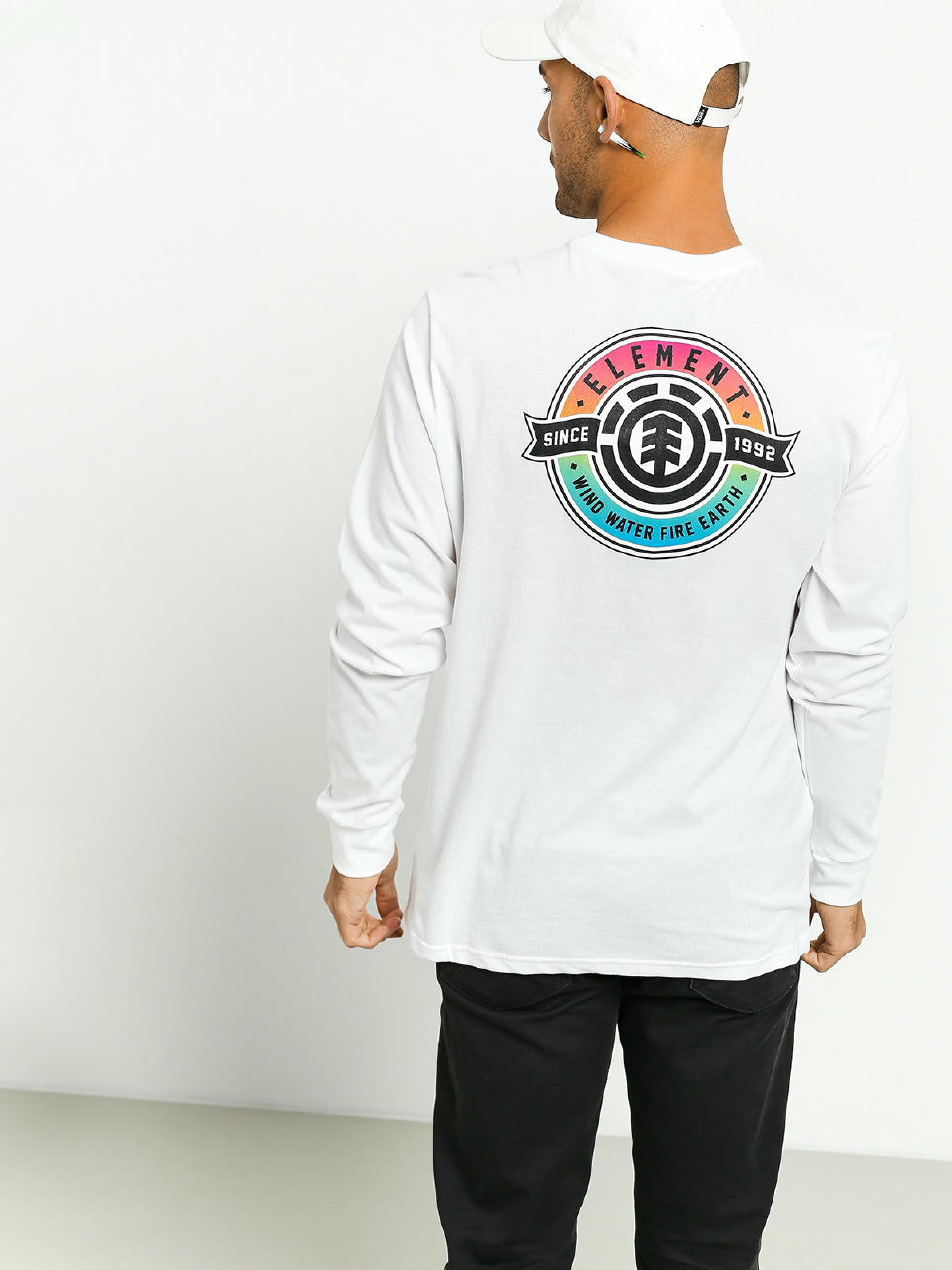 Longsleeve Element Medallian (optic white)