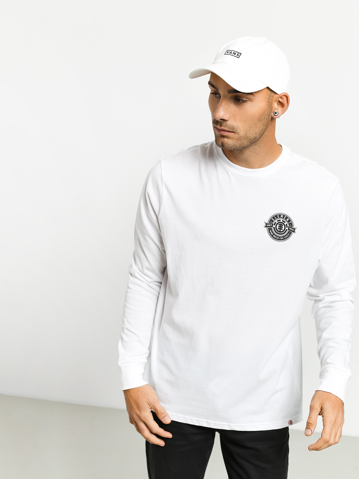 Longsleeve Element Medallian (optic white)