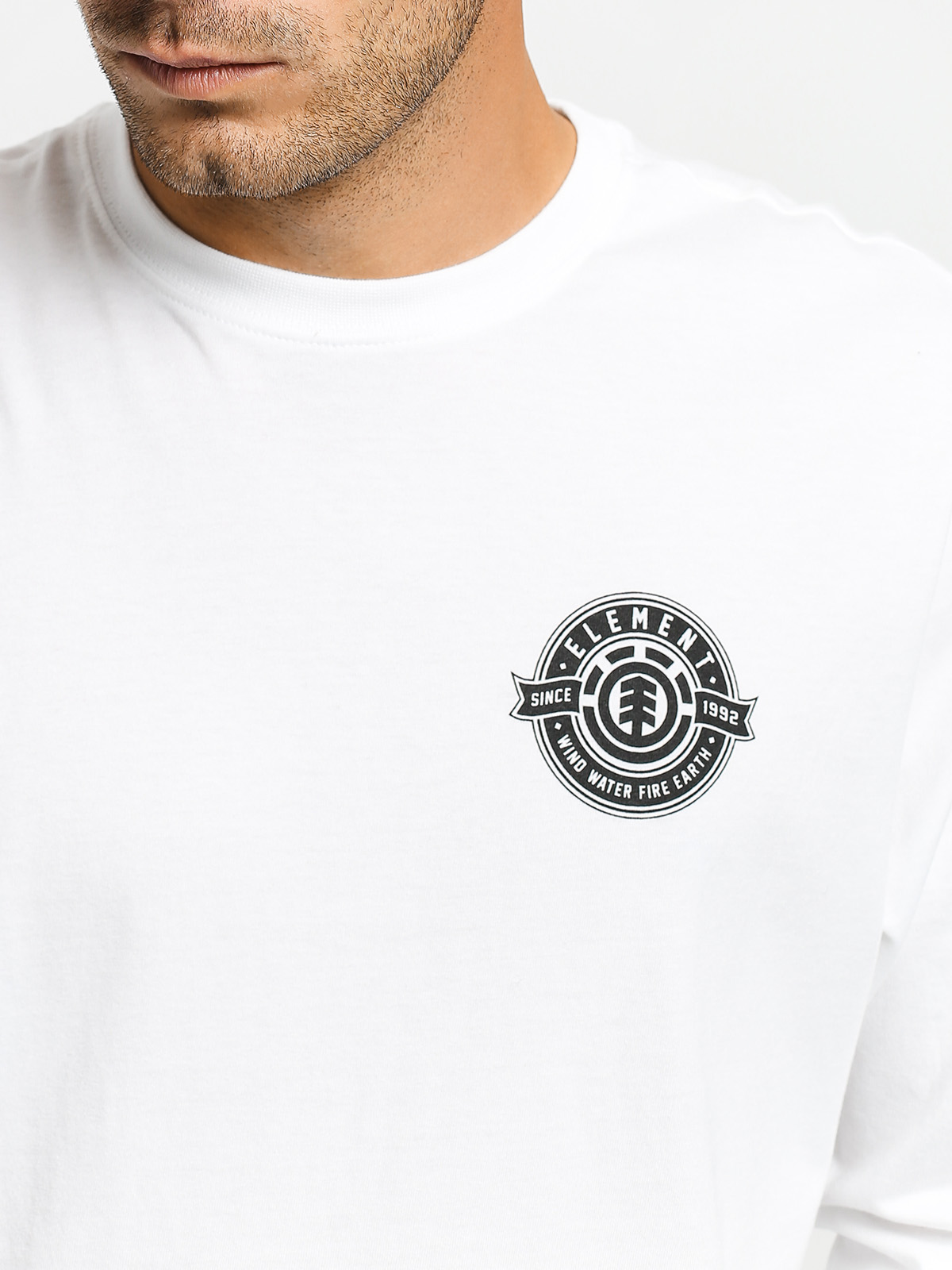 Longsleeve Element Medallian (optic white)