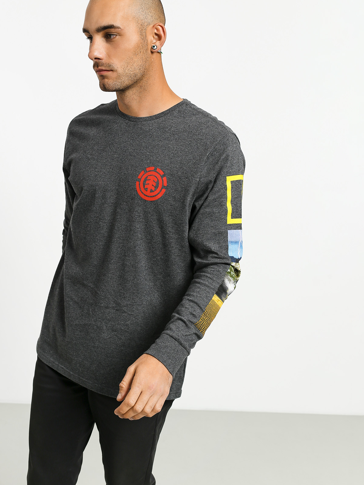 Longsleeve Element Stockade (charcoal heathe)