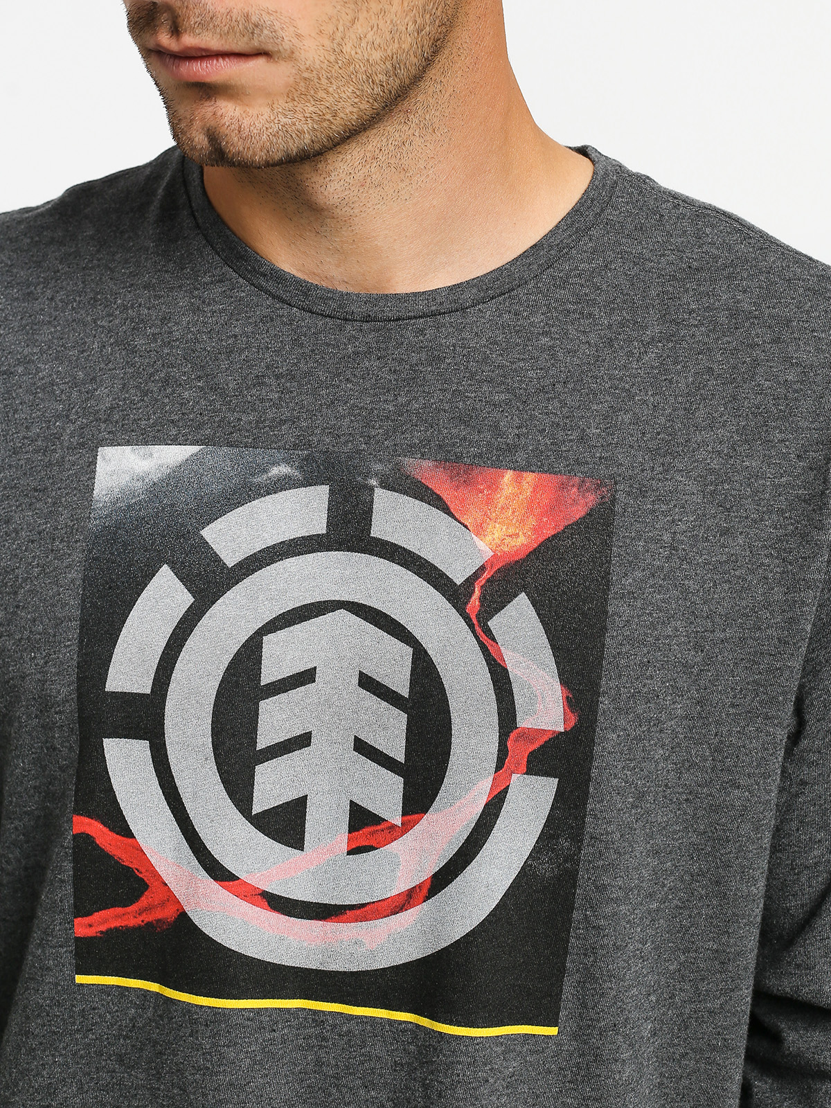 Longsleeve Element Surge Icon (charcoal heathe)