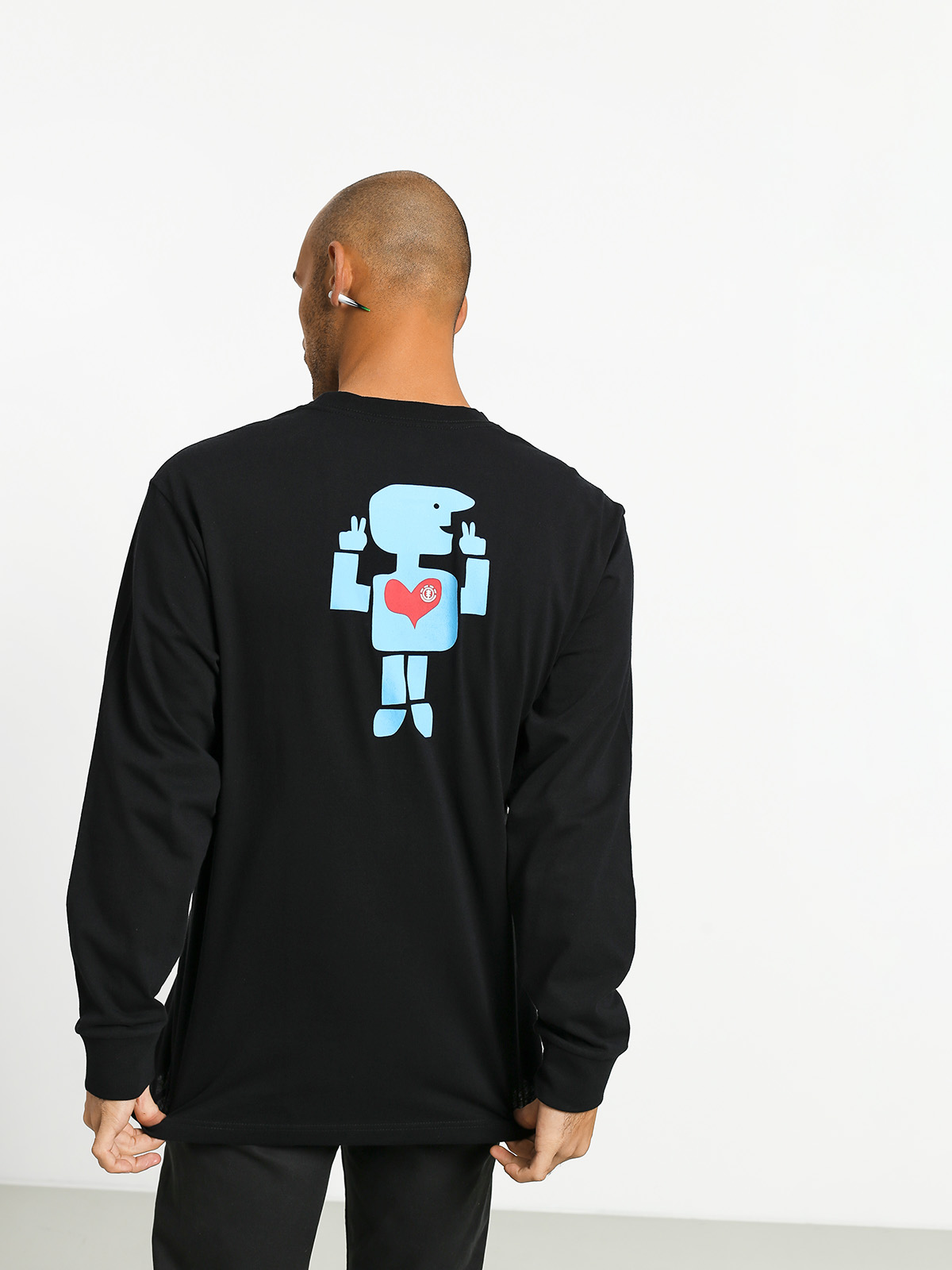 Longsleeve Element Barley (flint black)