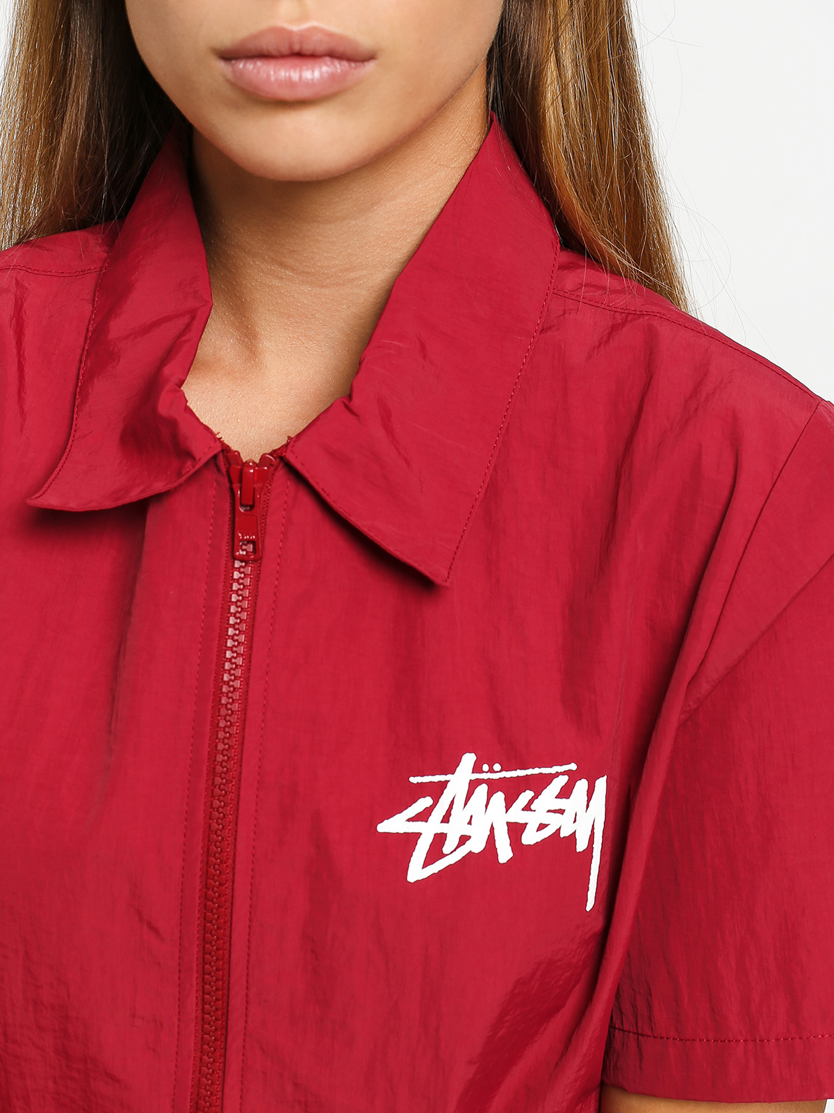 Koszula Stussy League Zip Wmn (wine)