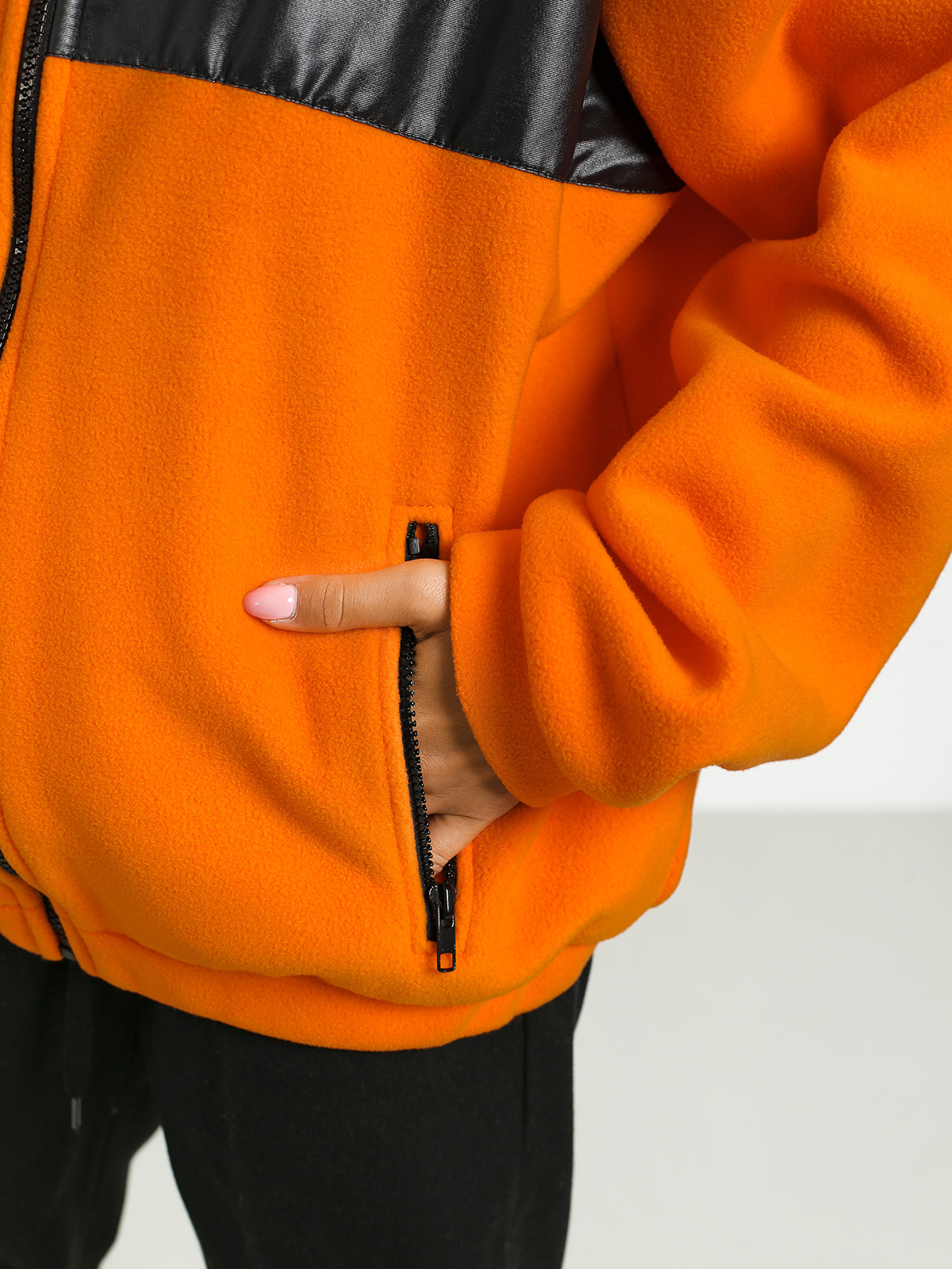 Damski Polar Local Heroes Orange Fleece Zip (orange)