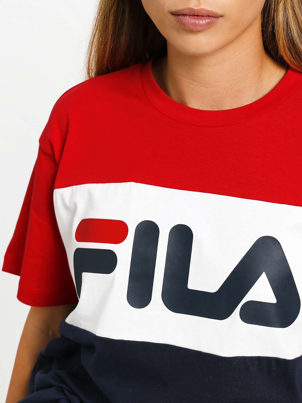 T-shirt Fila Allison Wmn (black iris/bright white/true red)