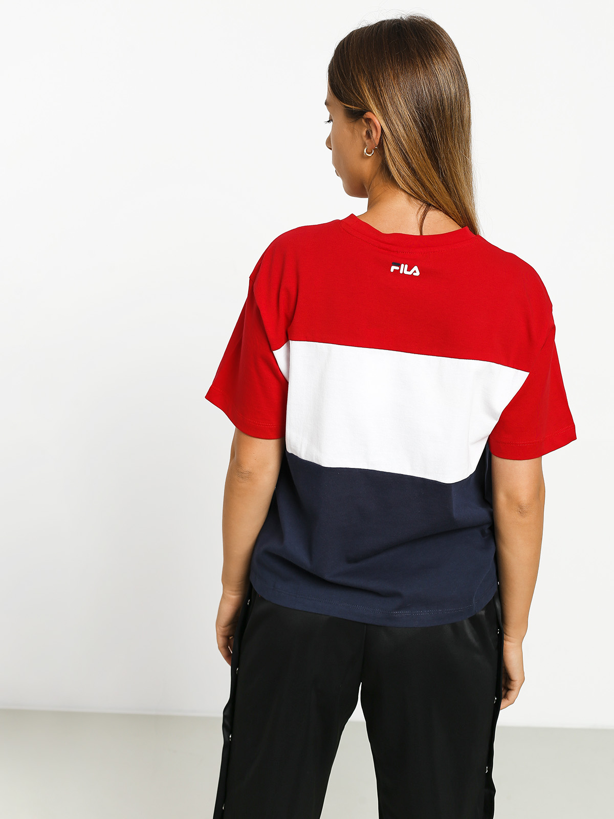 T-shirt Fila Allison Wmn (black iris/bright white/true red)