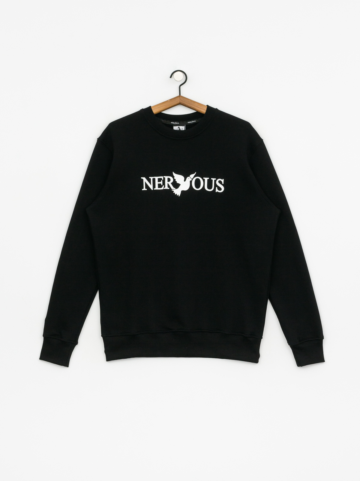 Bluza Nervous Classic Crew (black/white)